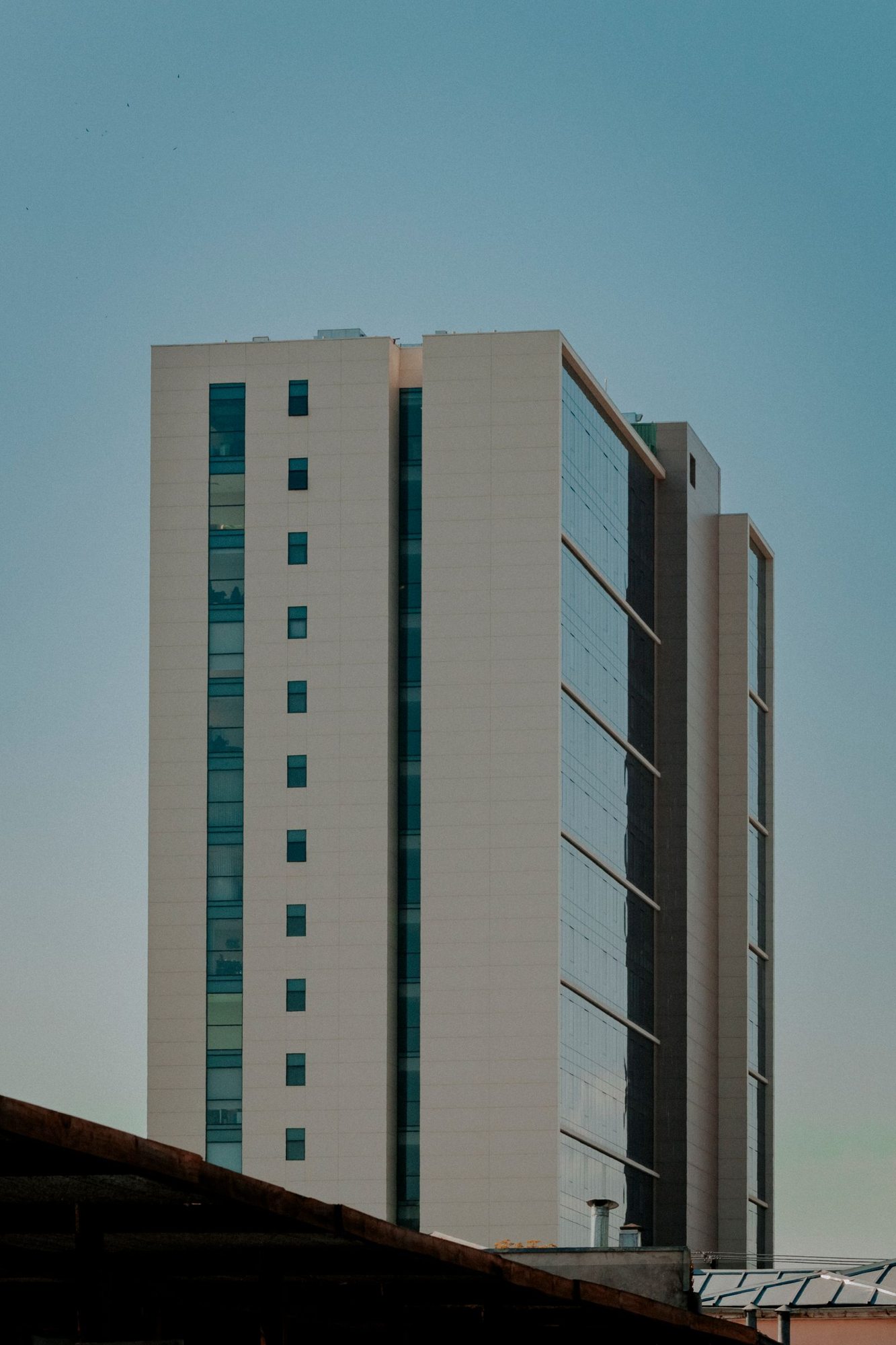 Exterior of a multistory hotel building